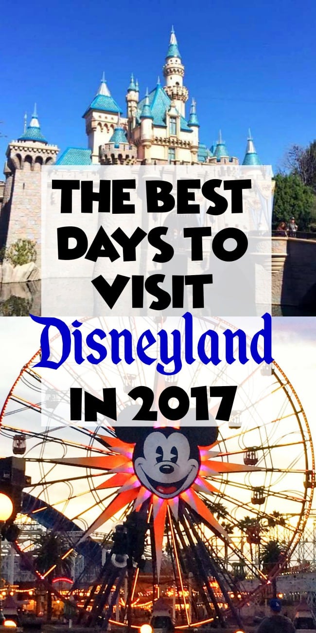 A calendar showing the months of November and December with the best dates to visit Disneyland highlighted.