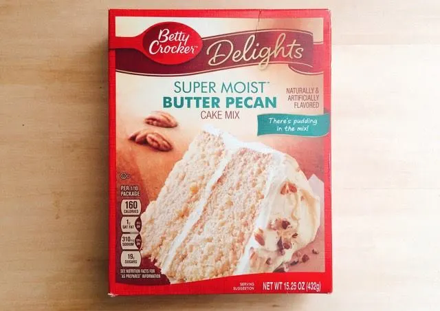 Butter Pecan Cake Mix to make cake mix cinnamon rolls.