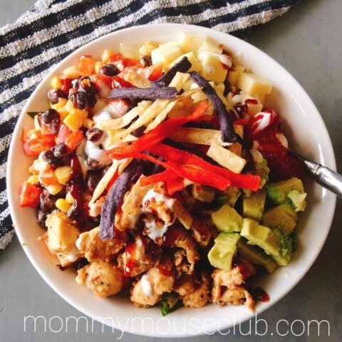 Fiesta Ranch Chicken Salad with BBQ Vinaigrette
