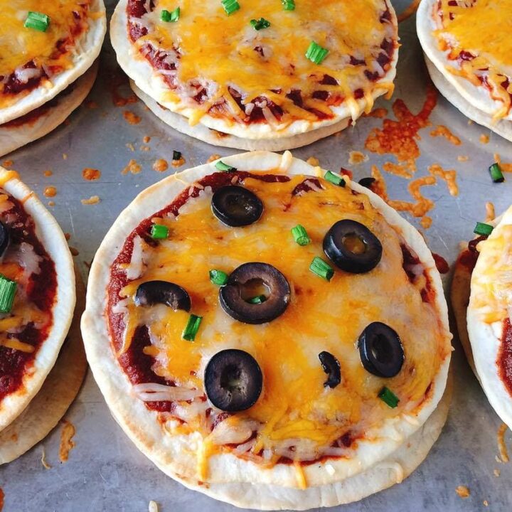 Mini Mexican Pizzas: Taco Bell Style is a copycat recipe for Taco Bell Mexican Pizzas made with mini tortillas.