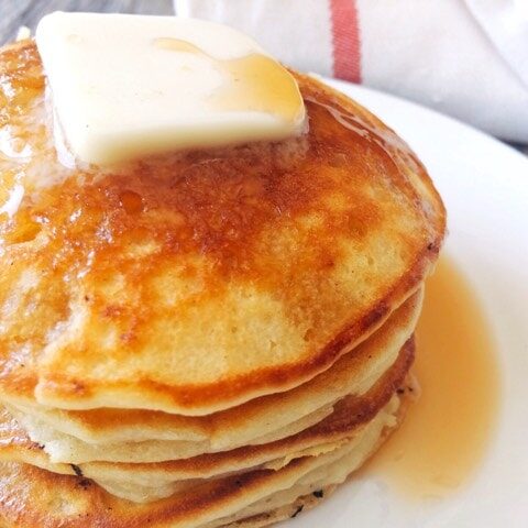 Amazing Melt in Your Mouth Sweet Cream Pancakes is the best recipe for pancakes! Also the recipe for Strawberry cheesecake Pancakes, Chocolate Peanut Butter Pancakes and Birthday Cake Batter Pancakes.