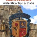 Text "Be Our Guest Restaurant Reservation Tips & Tricks" a picture of the Be Our Guest Restaurant sign