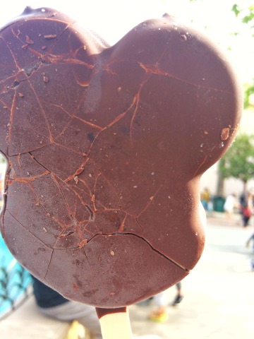 A Mickey Mouse Ice Cream Bar from Disneyland