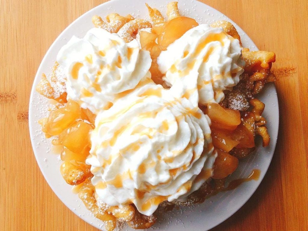 Disneyland's Apple Pie Funnel Cake