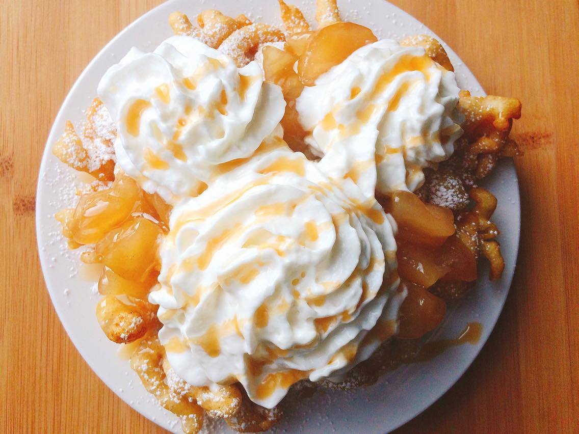 Disneyland's Apple Pie Funnel Cake