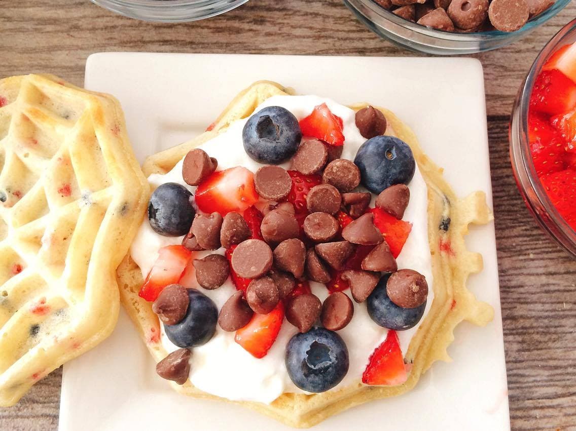 Grilled Sweet Berry Waffle Sandwich