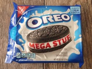 A package of Mega Stuf Oreo cookies