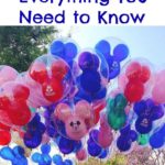 Text that says Disney Max Pass Everything You Need to Know above a picture of Mickey Mouse balloons.