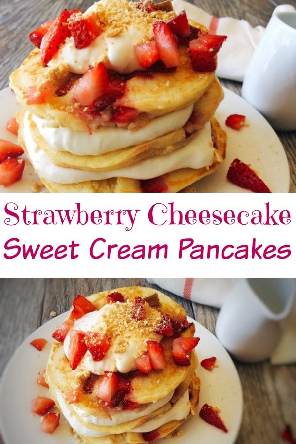 Strawberry Cheesecake Pancakes - The Mommy Mouse Clubhouse