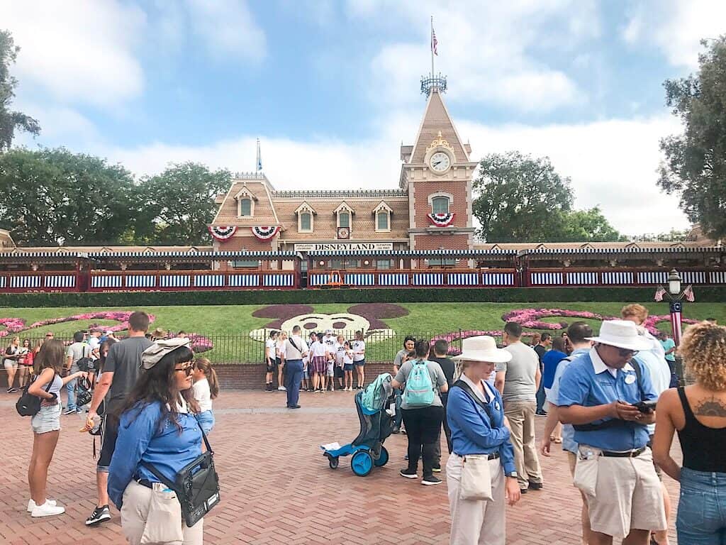 Crowd at Disneyland