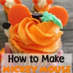 Mickey Mouse Pumpkin Cupcake