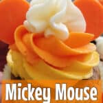Mickey Mouse Candy Corn Cupcake