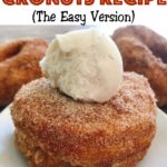 Text "Disney World Cronuts Recipe" and a picture of cronuts with a scoop of ice cream.