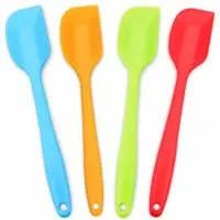 Silicone Spatula 4-piece Set,Heat-Resistant Spatulas,Non-stick Rubber Spatulas with Stainless Steel Core