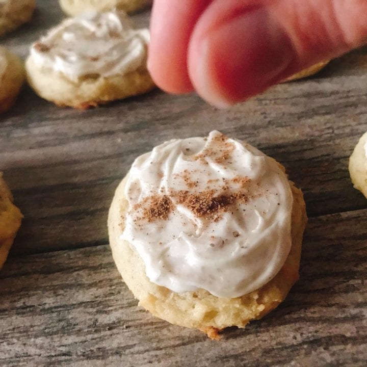 Frosted Eggnog Christmas Cookies