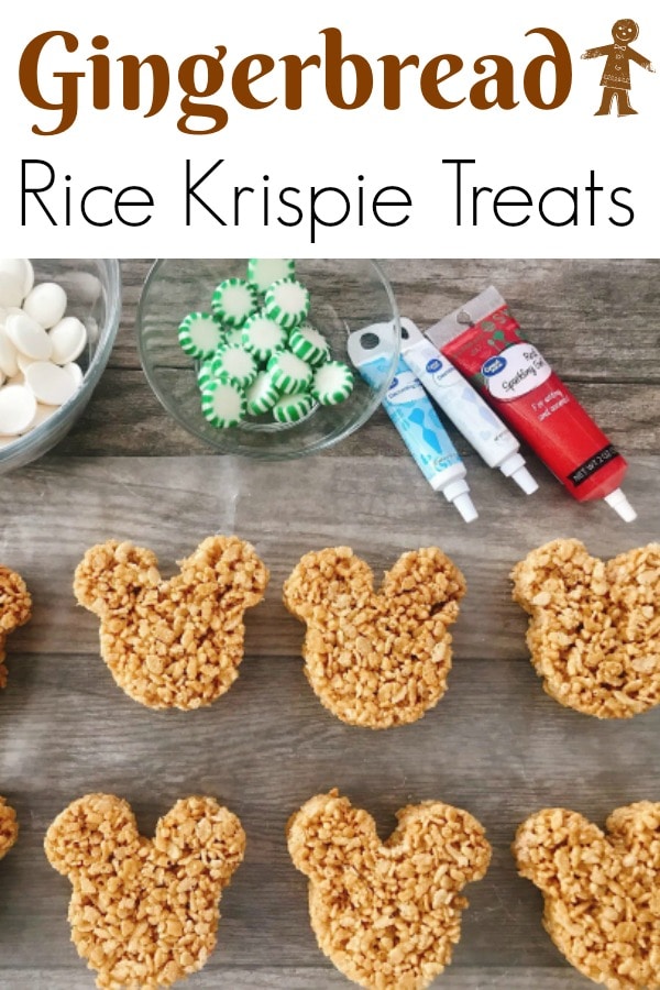 Gingerbread Rice Krispie Treats - The Mommy Mouse Clubhouse