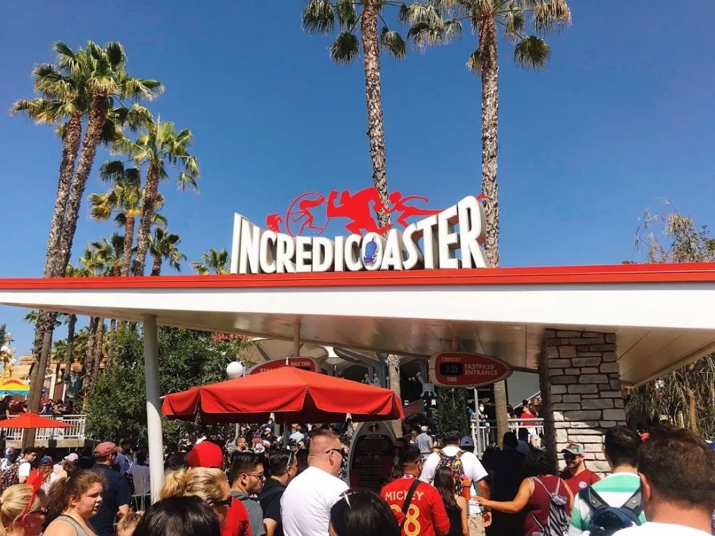 Incredicoaster Disney California Adventure