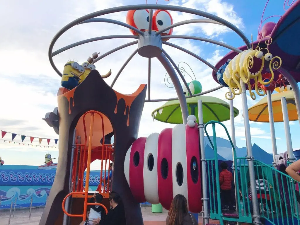 A playground in Super Silly Fun Land at Universal Studios Hollywood.
