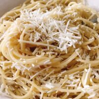 Spaghetti with Browned Butter and Mizithra Cheese