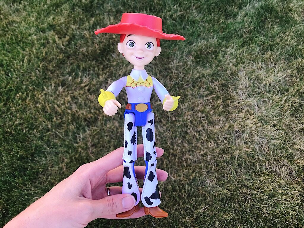 A toy of the character Jessie from the movie Toy Story 4