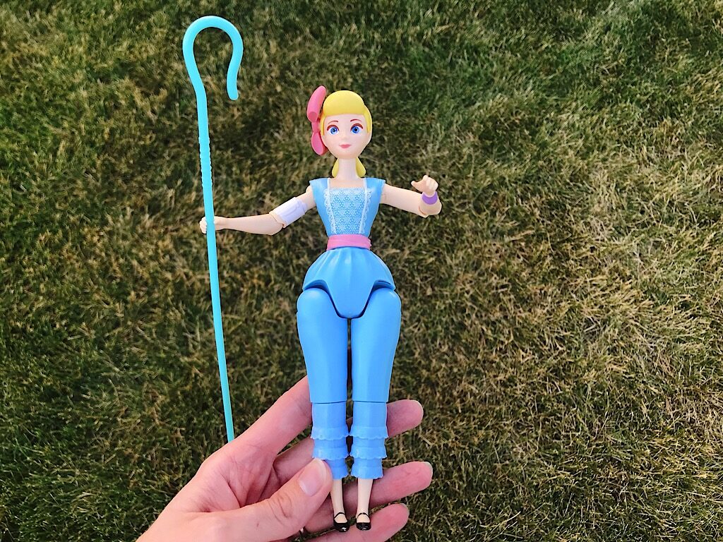 A toy of the character Bo Peep from the movie Toy Story 4