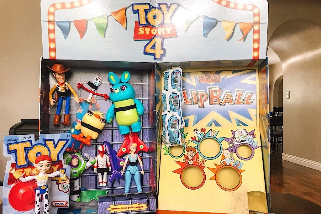 A display of Toy Story 4 toys