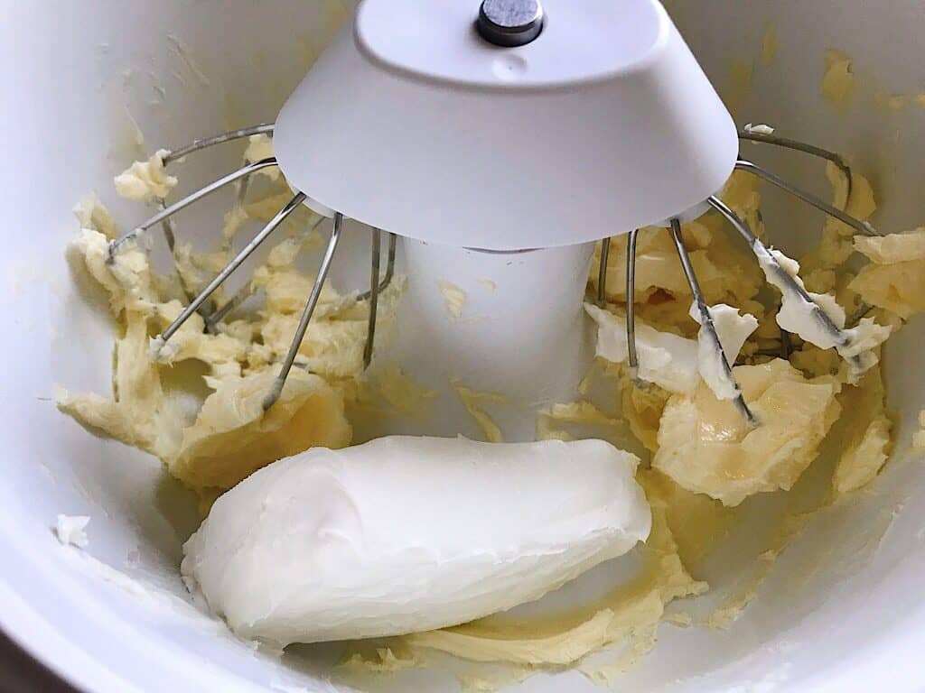 Cream cheese and butter for cream cheese frosting