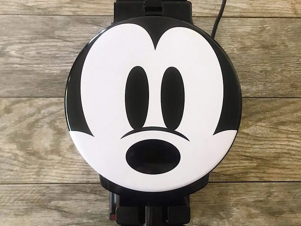 A waffle iron with Mickey’s face.