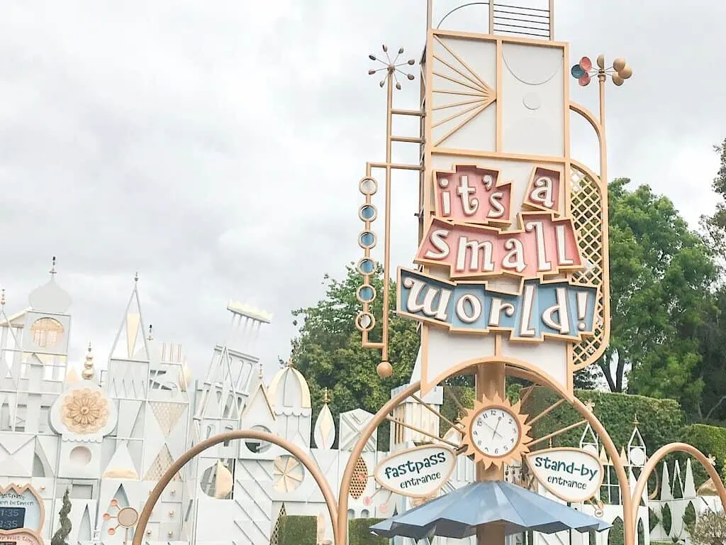 It’s a Small World at Disneyland