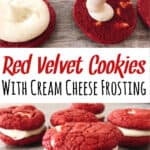 Red Velvet Cookies with Cream Cheese Frosting