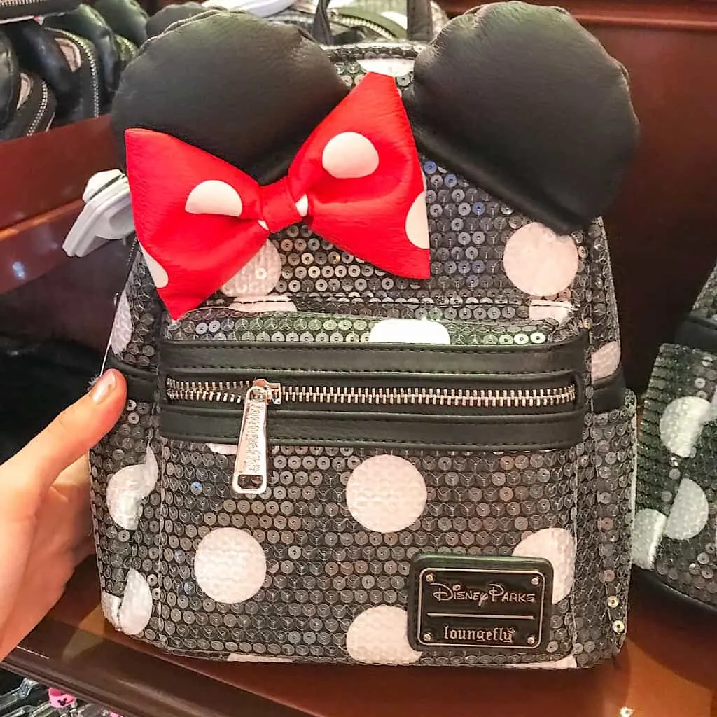 Minnie Mouse Backpack at Disneyland
