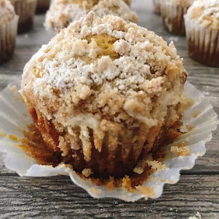 A Pumpkin Muffin with Streusel Topping