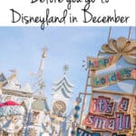 Read This! Before You Go To Disneyland in December
