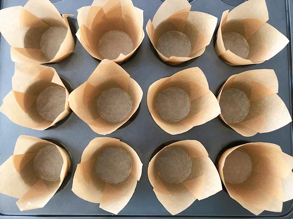 Parchment Cupcake Liners for Graveyard cupcakes