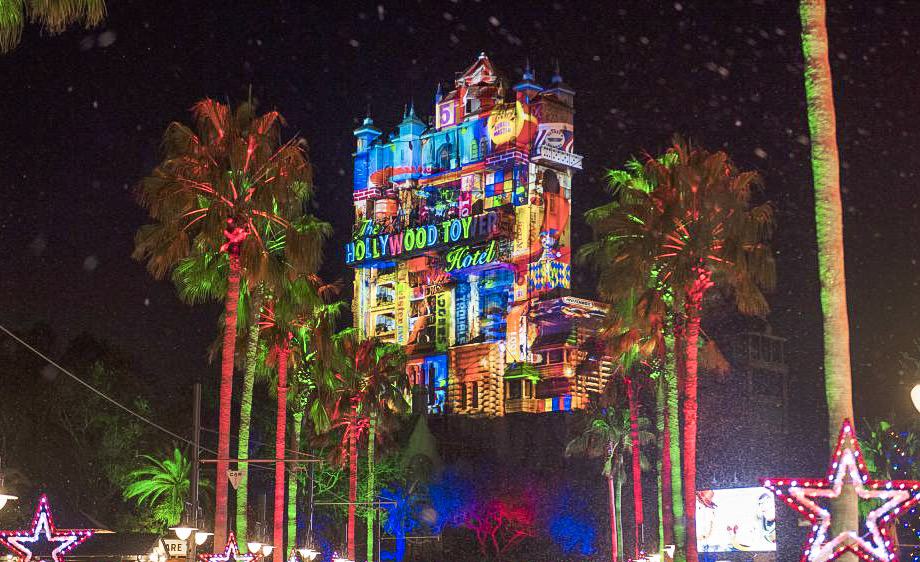 Tower of Terror during the Holidays