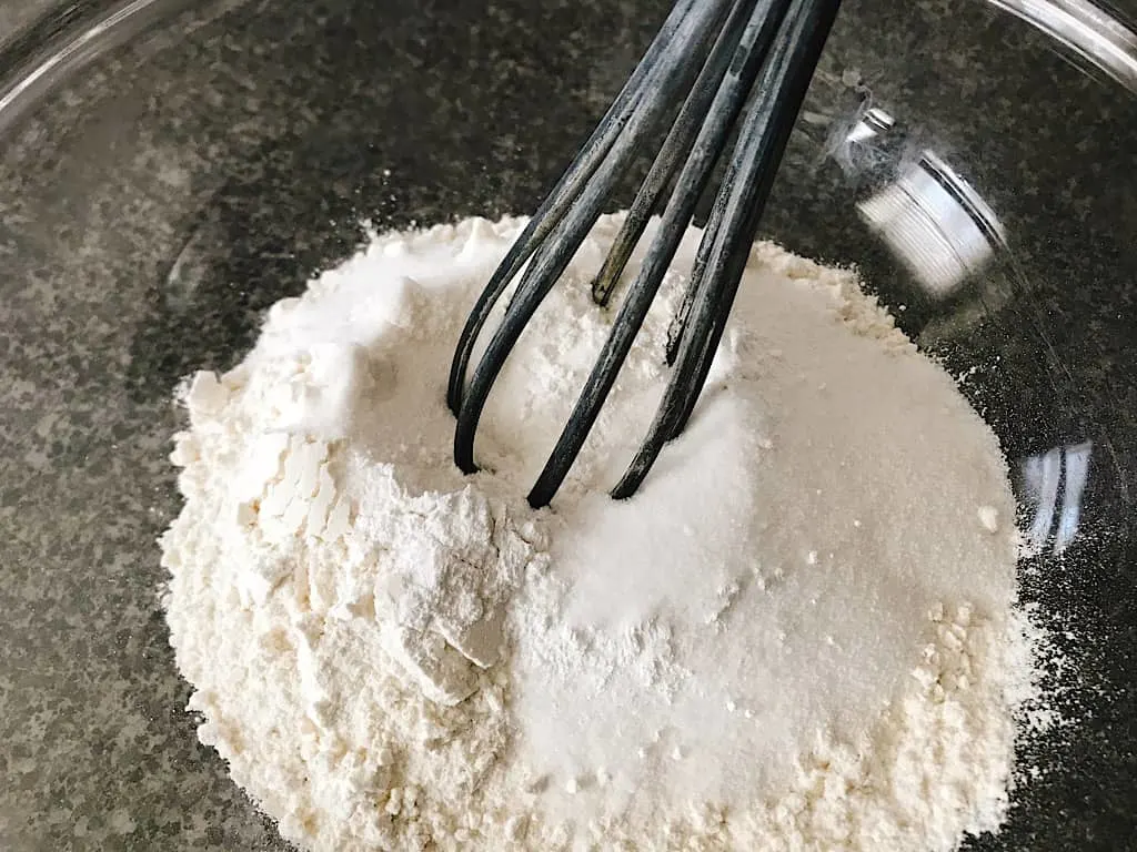 Dry ingredients for fluffy buttermilk pancakes