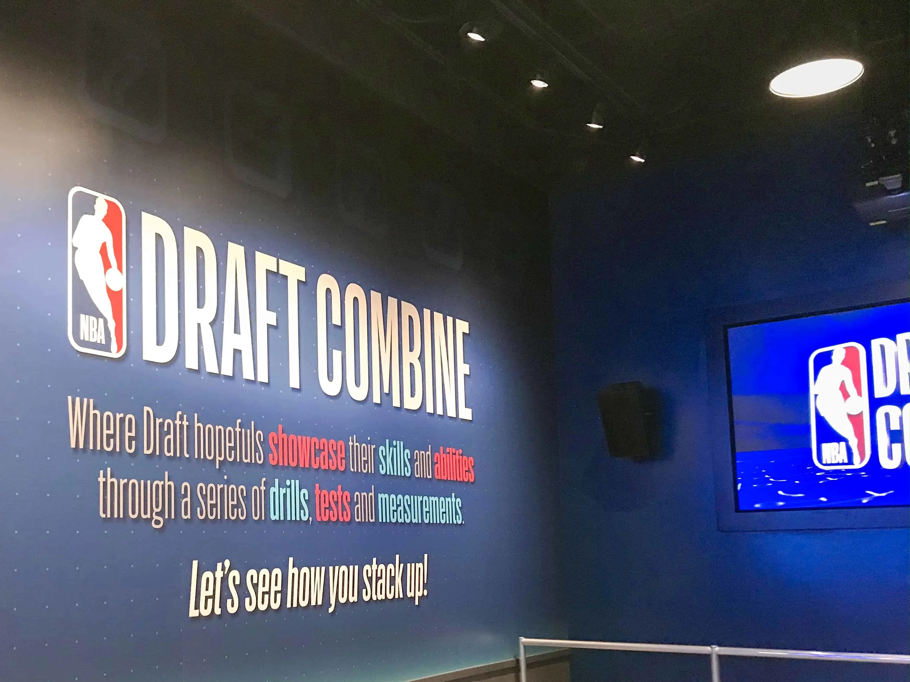 Draft Combine area at NBA Experience Disney Springs      ,