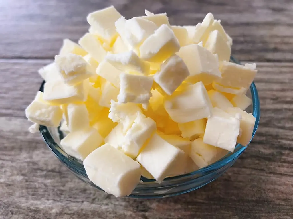 Cold Cubed Butter
