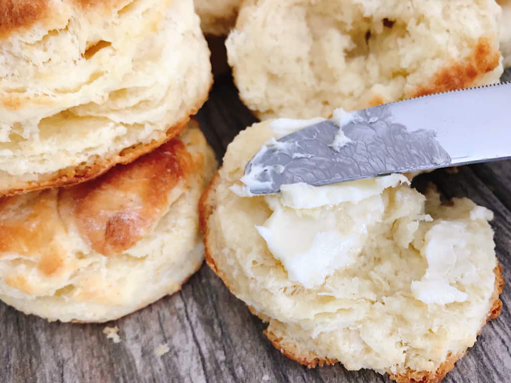 Buttermilk biscuits and honey butter