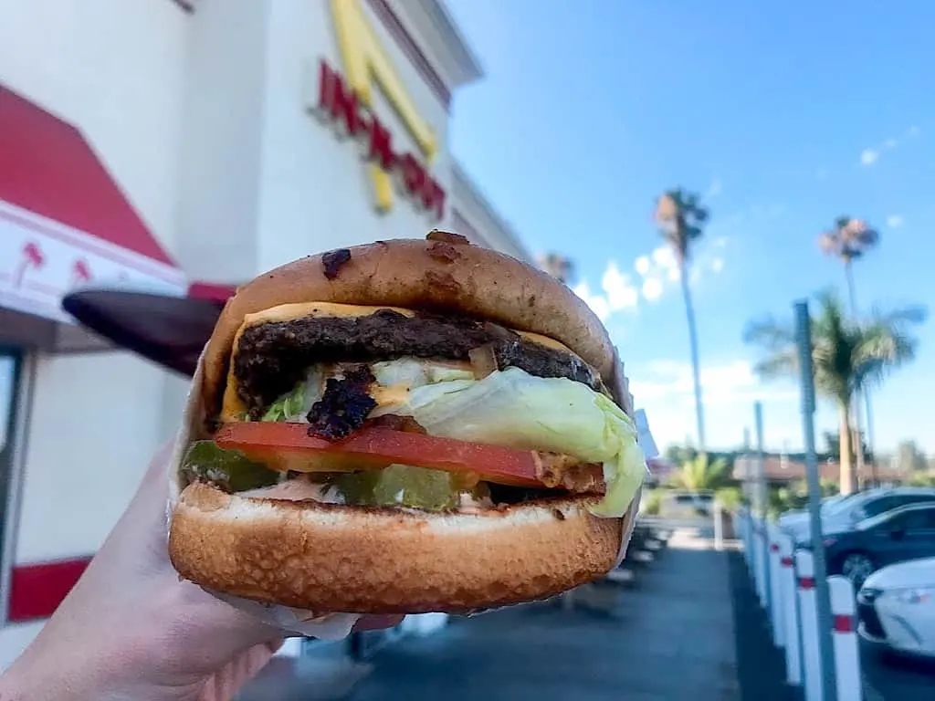 An In-n-Out Cheeseburger