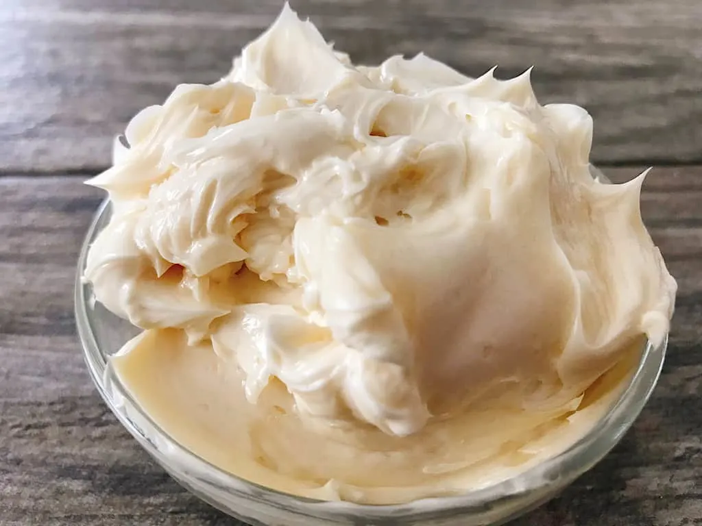 A bowl of Lion House whipped honey butter.