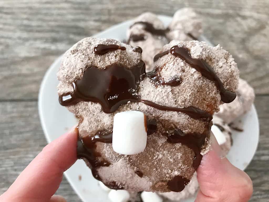 Hot Chocolate Holiday Mickey Beignets