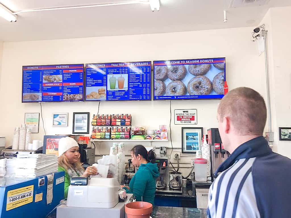 Inside Seaside Bakery in Newport Beach California