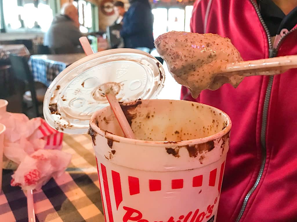 Chocolate Cake Shake from Portillo's in Buena Park California