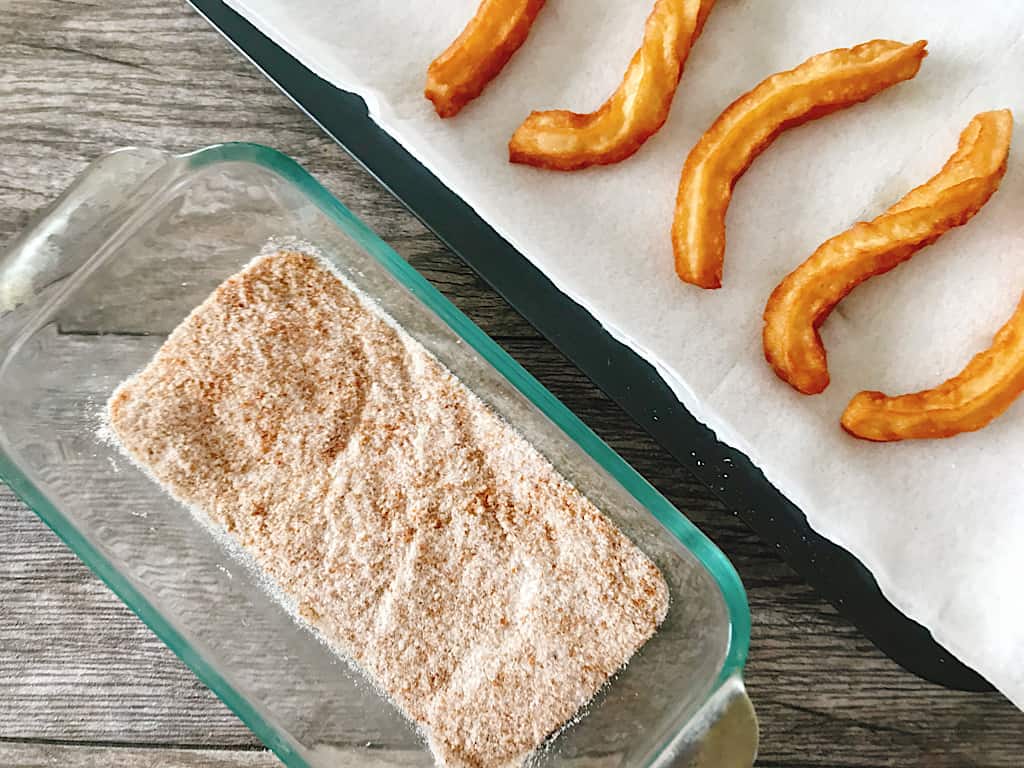 Fresh churros and cookie butter sugar