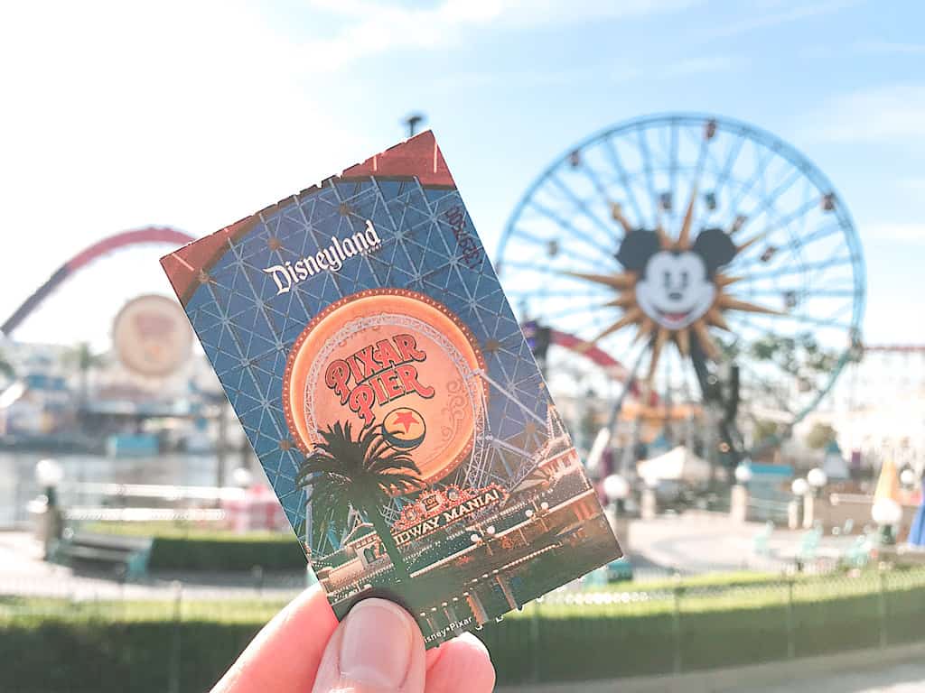 Disneyland ticket bij Pixar Pier Disney California Adventure 