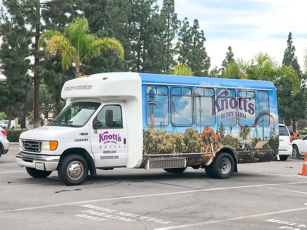 Knott's Berry Farm Hotel Complimentary Shuttle to Disneyland