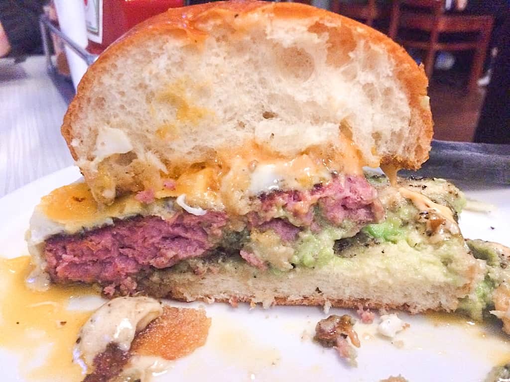 A burger from Slater's 50/50 in Orange County California