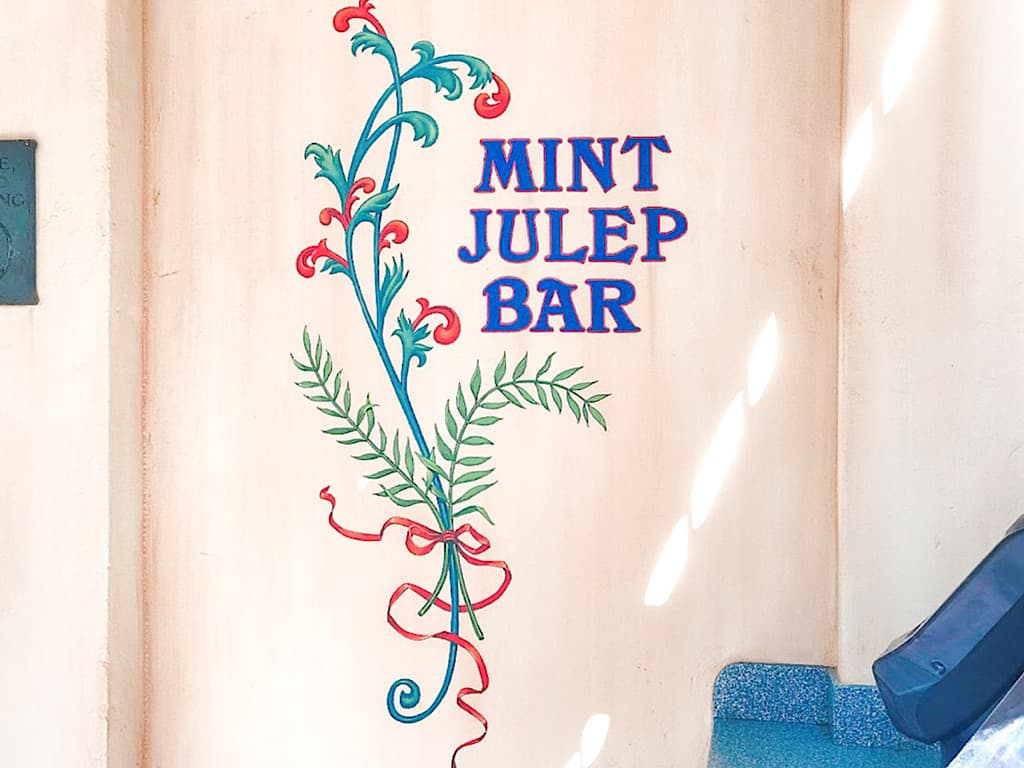 Mint Julep Bar at Disneyland 
