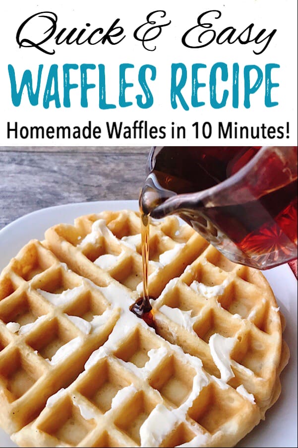 Easy Fast Waffles Recipe - The Mommy Mouse Clubhouse